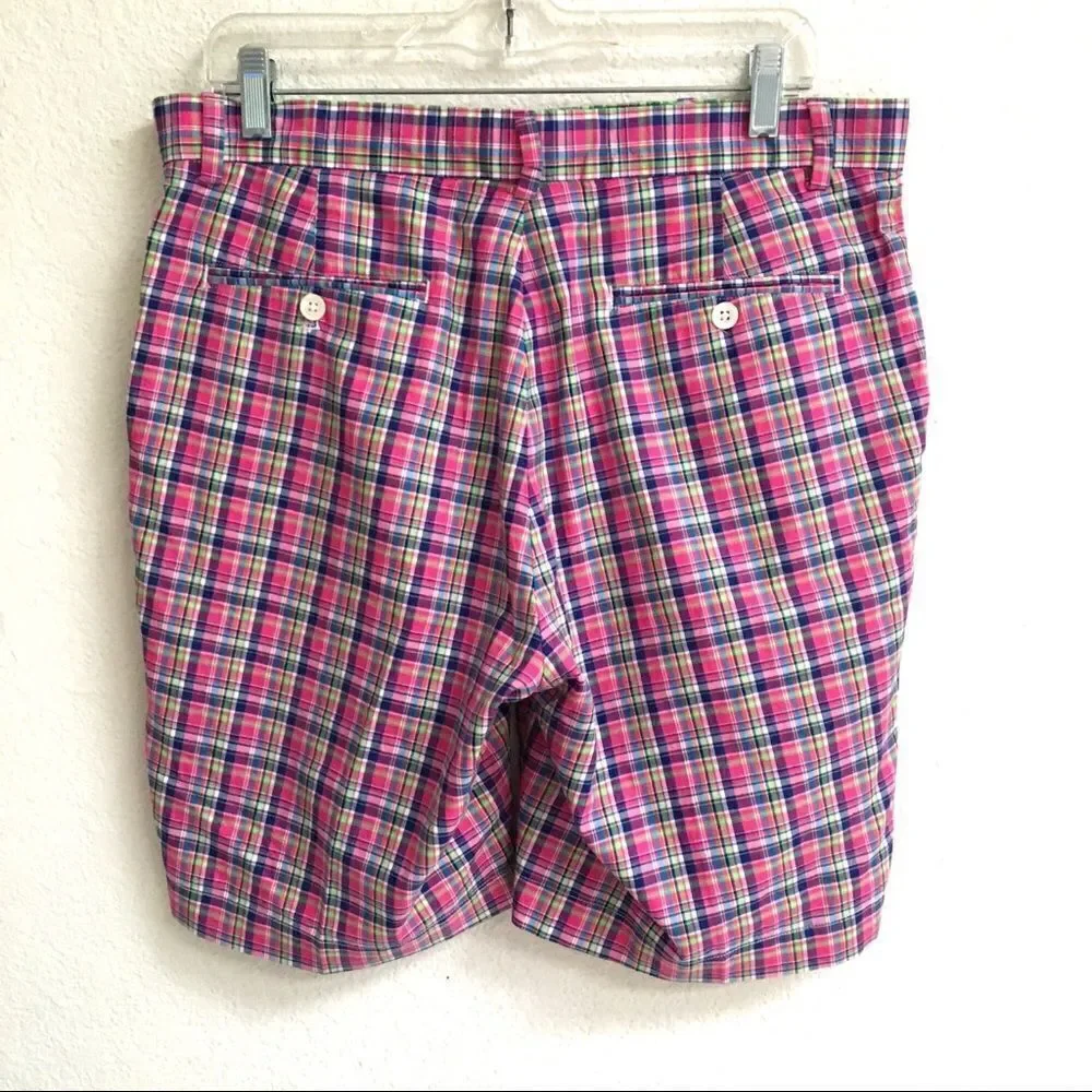 ‎Polo Golf Ralph Lauren pink plaid shorts 34*